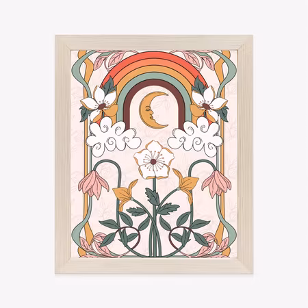 Poster med ram - Abstract and modern graphics with
