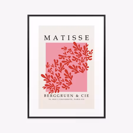 Poster med ram - Botanical decoration in matisse