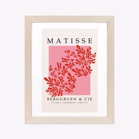 Poster med ram - Botanical decoration in matisse