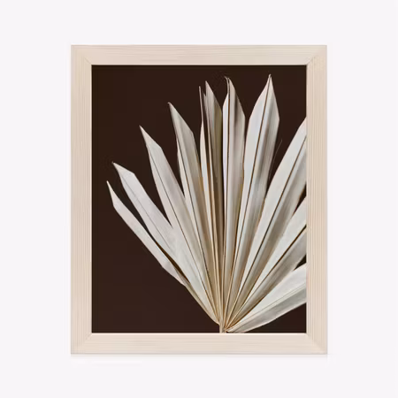 Poster med ram - Dry palm tree on a brown