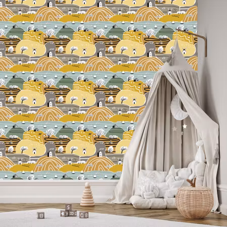 Tapet - För Barn Höstlandskap