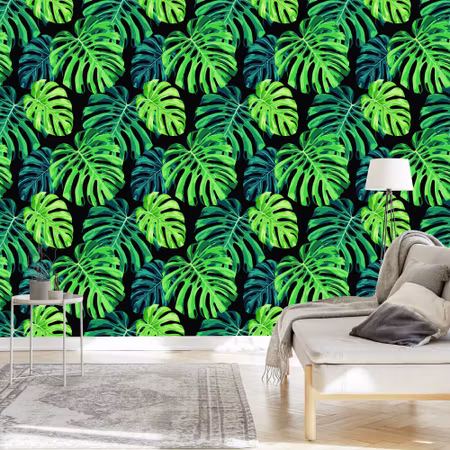 Tapet - Monstera Lämnar