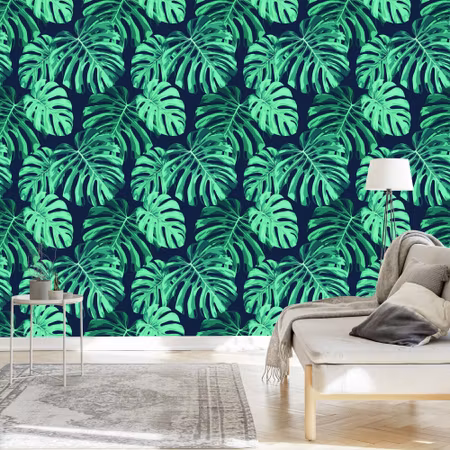 Tapet - Monstera Lämnar