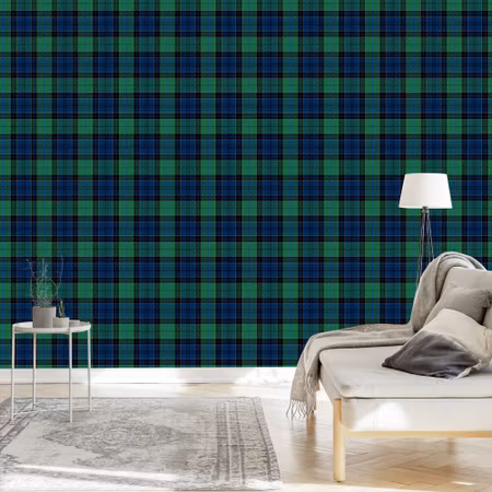 Tapet - Optisk i Tartan Sovrum Vardagsrum