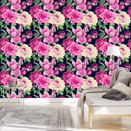 Tapet - Vintage Blommor