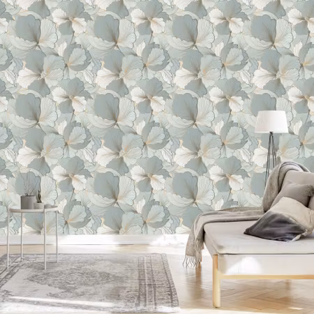 Tapet - Vintage Blomblad