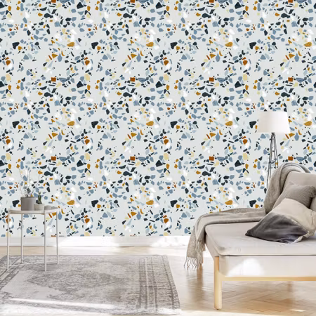 Tapet - Flerfärgad Terrazzo