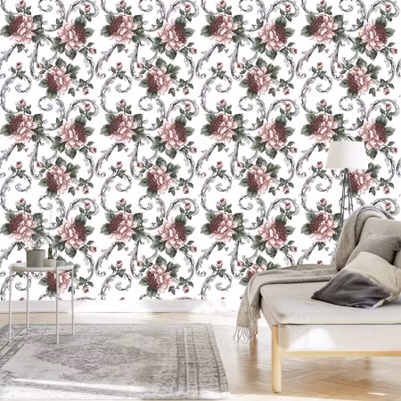 Tapet - Blomstrande Blommor
