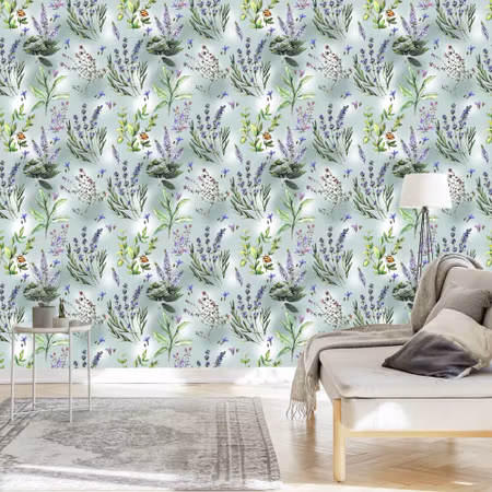 Tapet - Naturen Hos Lavendelblommor