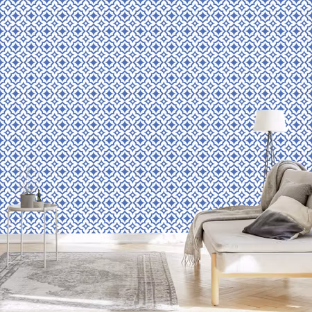 Tapet - Abstrakta Ornament i Retro Stil