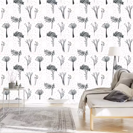 Tapet - För Kontoret för Växter Blommor
