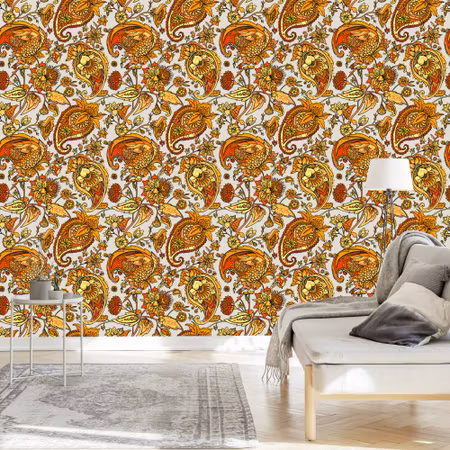 Tapet - Vackert Paisley Mönster