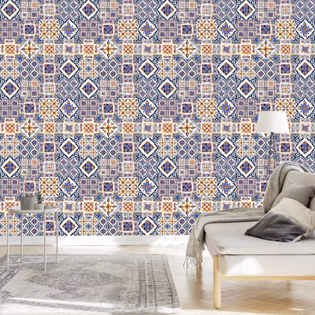 Tapet - Vägg Orientalisk Mosaik Kakel Mönster