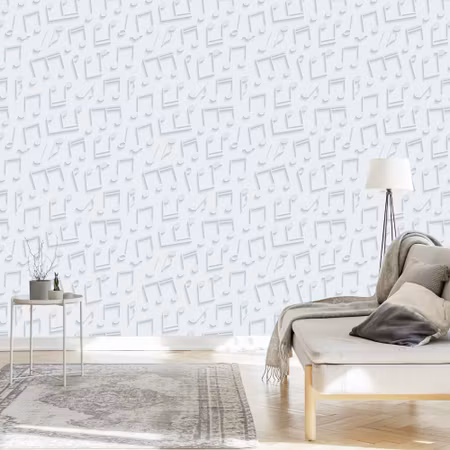 Tapet - Modern 3d-optisk för Vardagsrummets Sovrum