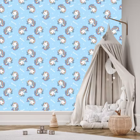 Tapet - För Barn Magic Unicorns