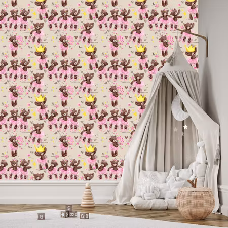 Tapet - För Flicknallar Julblommor