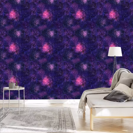 Tapet - Violett Kosmisk Dimma