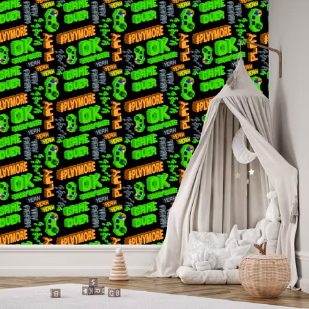 Tapet - Ungdomlig Pixelated Färgglada Bokstäver