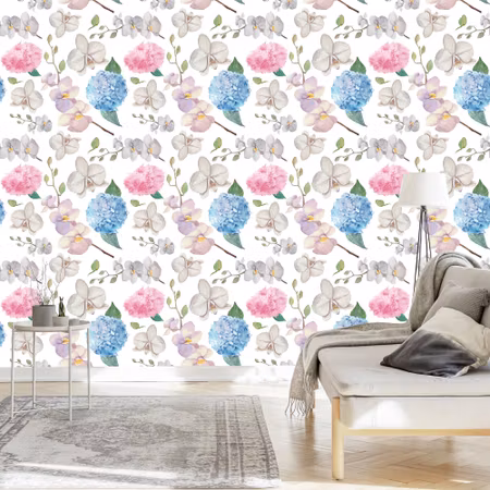 Tapet - För Vardagsrum Natur Blommor Orkid Orkid