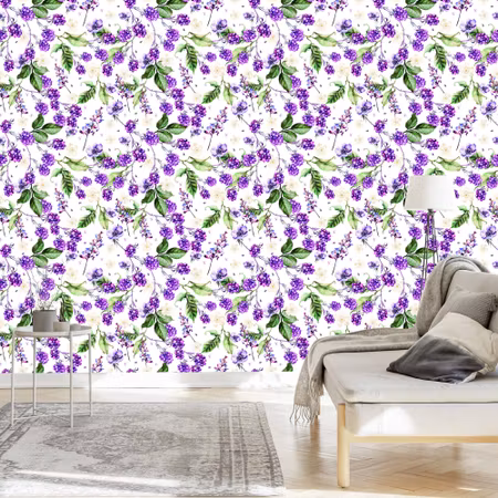 Tapet - För Kök Fruktblad Blommor