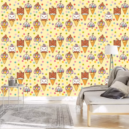 Tapet - Catamp039s Ice Cream
