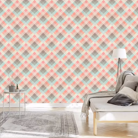 Tapet - Diamanter i Retro Stil