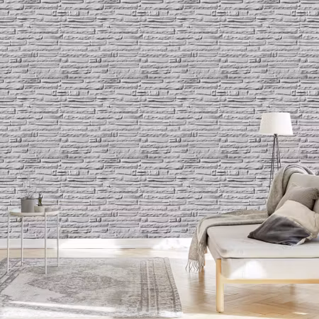 Tapet - Bright Brick 3d-effekt