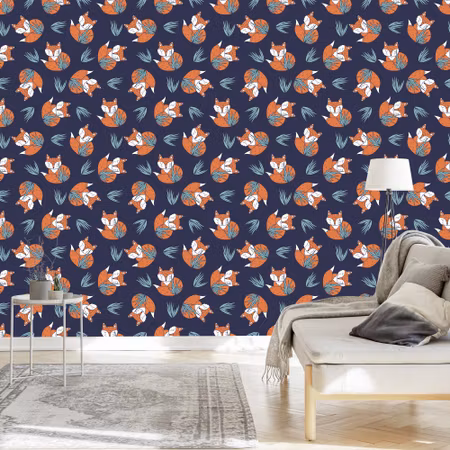 Tapet - Sleeping Foxes av W