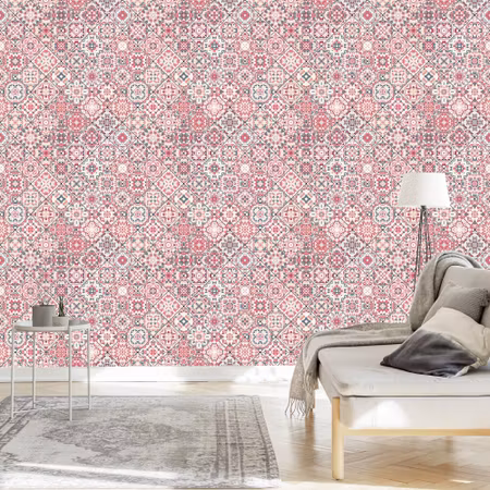 Tapet - Färgglad Mosaik i Orientalisk Stil