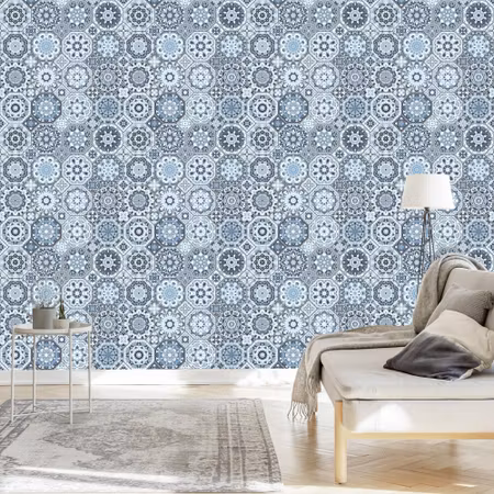 Tapet - Färgglad Mosaik i Orientalisk Stil
