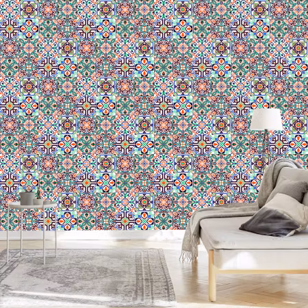 Tapet - För Matsal Mosaikmönster Imitation Kakel