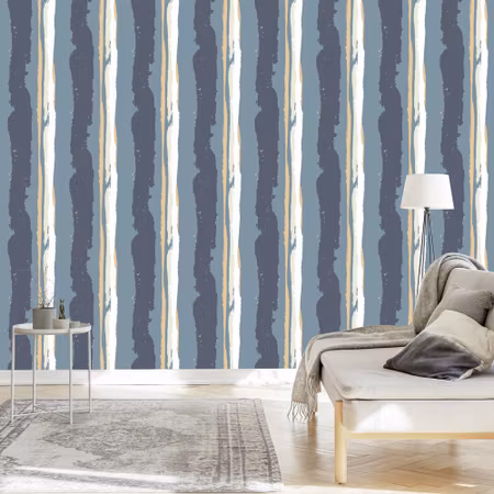 Tapet - Stripes Penseldrag