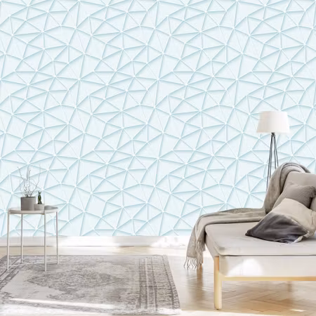 Tapet - Modern 3D Geometrisk för Vardagsrum