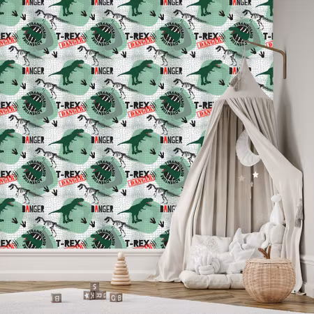 Tapet - För Barn Dinosaurier Djur