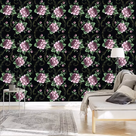 Tapet - Blomstrande Blommor