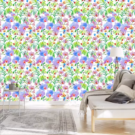 Tapet - Orkid Orkider Planterar Blommor för