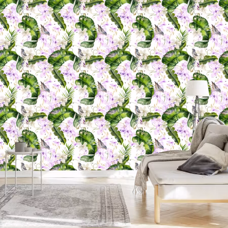 Tapet - Växter Natur Orkider Blommor