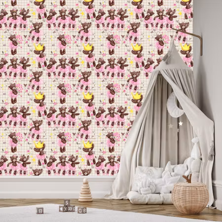 Tapet - För Flicknallar Blommor Rosor