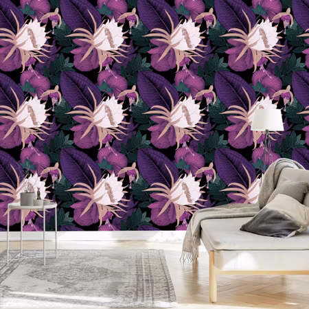 Tapet - Blomstertema