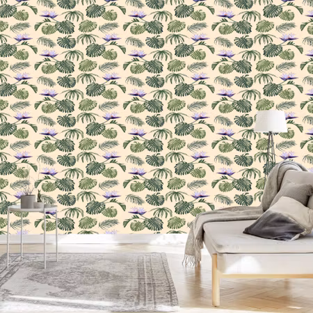 Tapet - Monstera Lämnar