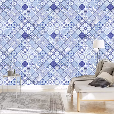 Tapet - Kakel Imitation Mosaik Mönster Matsal