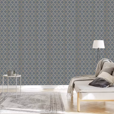Tapet - Mosaikplattor Imitation för Vardagsrummet