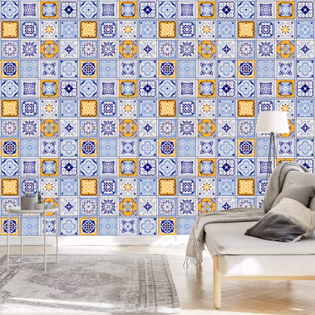 Tapet - Färgglada Orientaliska Mosaikmönster