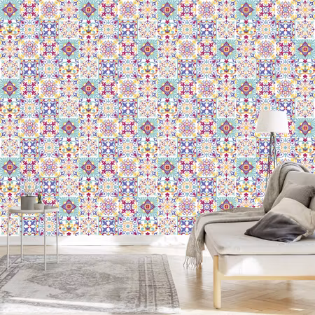 Tapet - Vägg Orientalisk Mosaik för Matsalen
