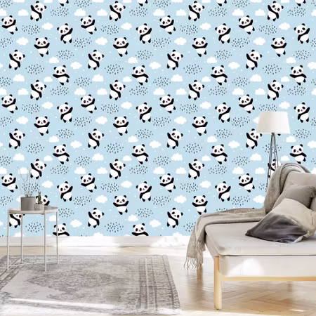 Tapet - Pandas Mot Himlen