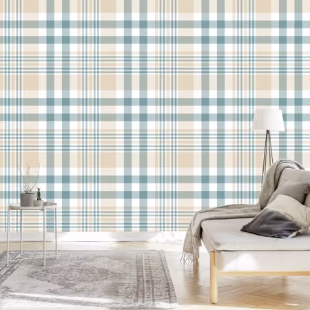 Tapet - Galler i Grått Beige och Vitt