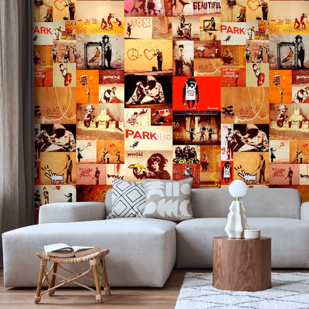 Tapet - Collage - banksy
