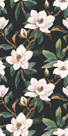 Tapet - White magnolias