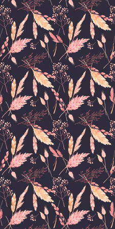 Tapet - Pink grasses