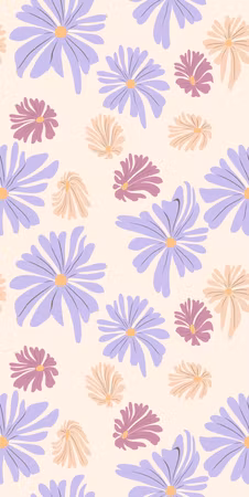 Tapet - Floating flowers - tiny - wind-borne